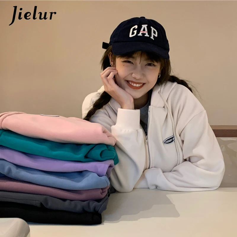 Jielur 8 однотонных Цвета с капюшоном Женский свитшот с вельветовой подкладкой на молнии толстовки с длинным рукавом с BF Модные Винтажные Карм...
Jielur 8 однотонных Цвета с капюшоном Женский свитшот с вельветовой подкладкой на молнии толстовки с длинным рукавом с BF Модные Винтажные Карм...
