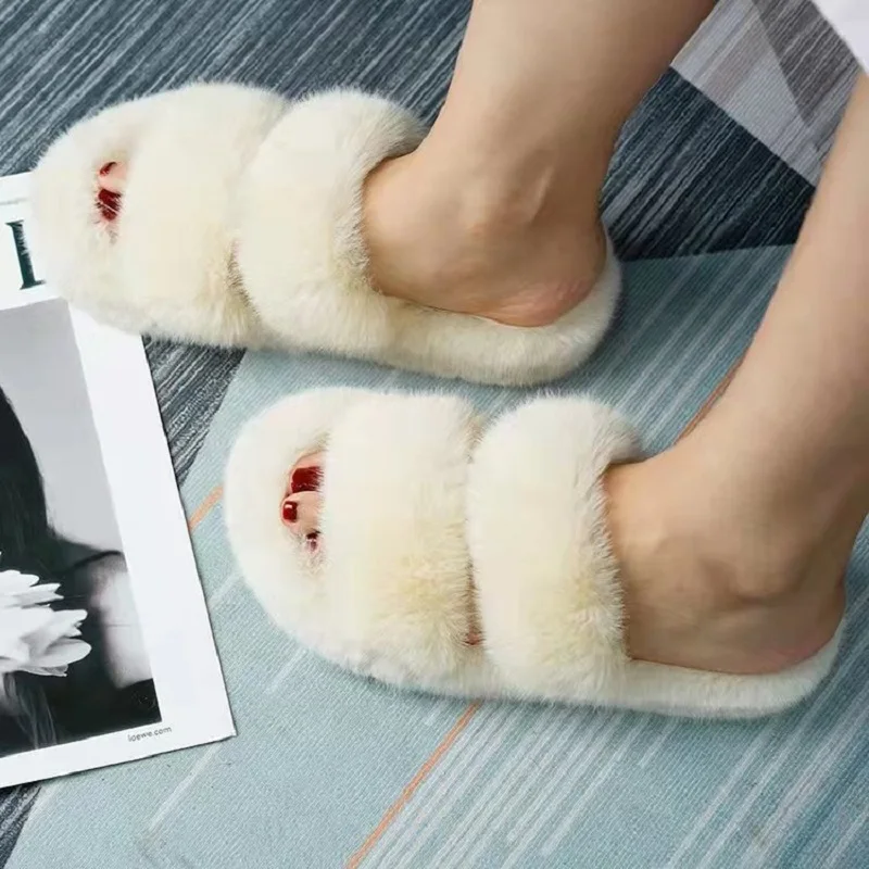 2021New Autumn Fluffy Faux Fur Slippers Casual Cotton Slides Ladies Fake Furry Warm Shoes Girl Plush Flip Flops Winter Sandals
2021New Autumn Fluffy Faux Fur Slippers Casual Cotton Slides Ladies Fake Furry Warm Shoes Girl Plush Flip Flops Winter Sandals