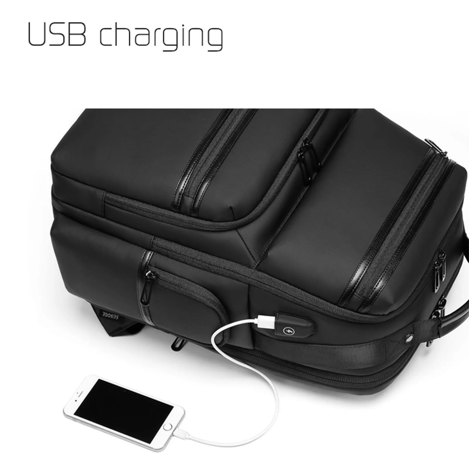 Черный деловой рюкзак с USB-портом для зарядки, многофункциональный мужской рюкзак с верхней ручкой для мужчин и женщин
Черный деловой рюкзак с USB-портом для зарядки, многофункциональный мужской рюкзак с верхней ручкой для мужчин и женщин