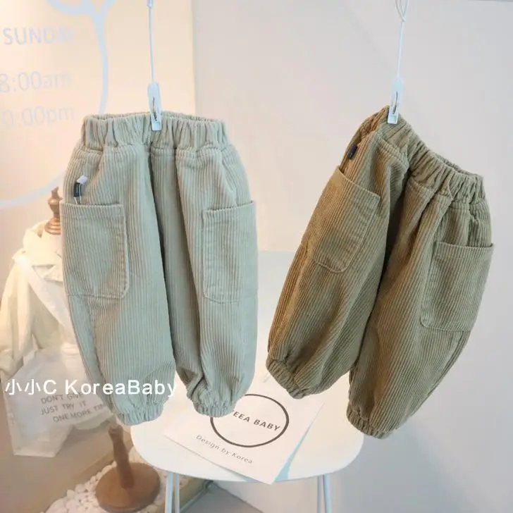 Winter Kids Casual Elastic Waist Pant Solid Color Cotton Corduroy Plus Velvet Thickened Trousers Korean Style Boys Girls Pants
Winter Kids Casual Elastic Waist Pant Solid Color Cotton Corduroy Plus Velvet Thickened Trousers Korean Style Boys Girls Pants