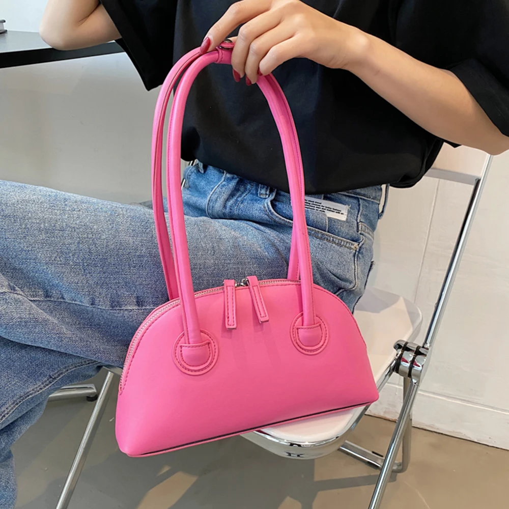 Solid Color Women Underarm Bag Shell Shape Leather Shoulder Bags Luxury Brand Female Totes Handbags Fashion Travel Messenger Bag
Solid Color Women Underarm Bag Shell Shape Leather Shoulder Bags Luxury Brand Female Totes Handbags Fashion Travel Messenger Bag