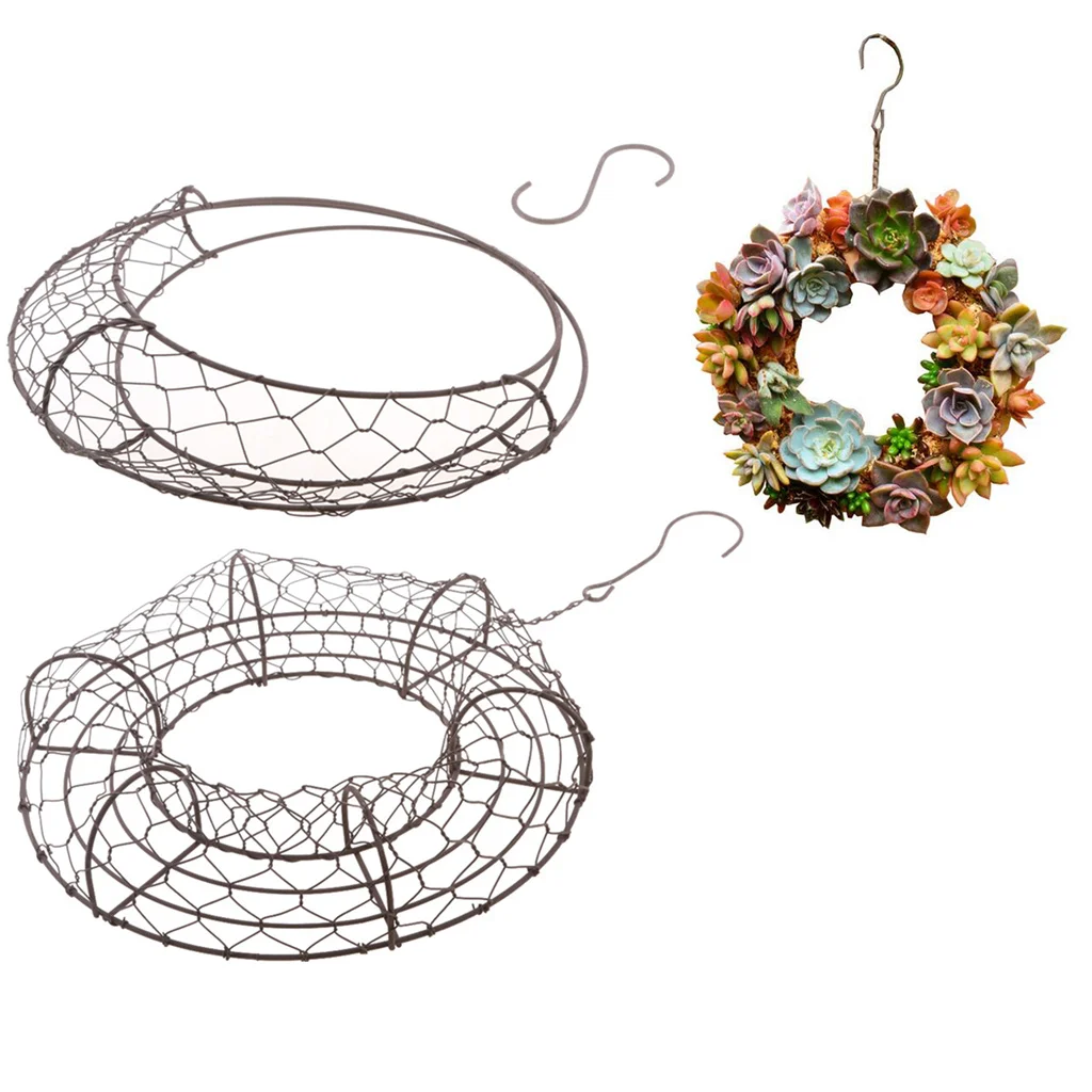 2pc Rustic Romantic Iron Frame Circle Moon Shape Succulent Pot Hanging Pot
2pc Rustic Romantic Iron Frame Circle Moon Shape Succulent Pot Hanging Pot
