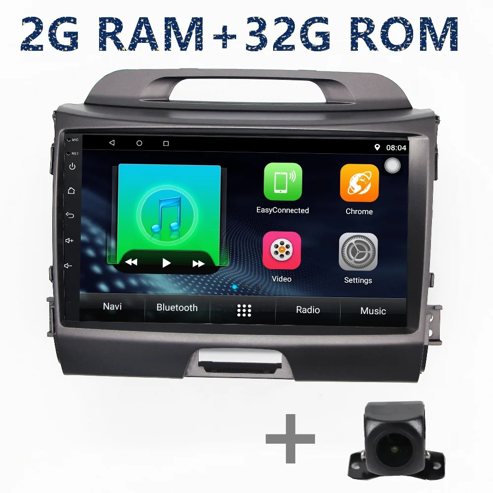 Автомагнитола 2 din мультимедийный проигрыватель на android для Kia sportage 2010 2011 2012 2013 2014