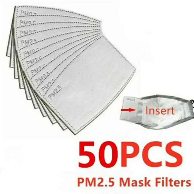50pcs PM 2.5 Activated Carbon Filter Insert 5 Layers, Non-Woven Fabrics Cotton Filter, Eternal Home Protective Filter Adult Size
50pcs PM 2.5 Activated Carbon Filter Insert 5 Layers, Non-Woven Fabrics Cotton Filter, Eternal Home Protective Filter Adult Size