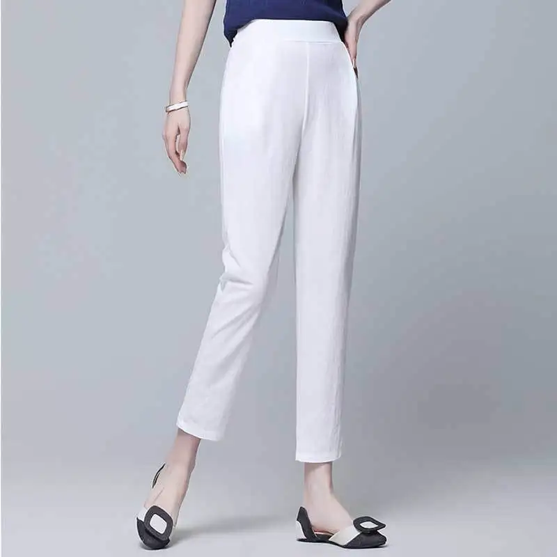 2021 New Spring Summer Trousers Korean OL Style Women Formal Harem Pants High Waist Elegant Office Lady Ankle-Length Pants
2021 New Spring Summer Trousers Korean OL Style Women Formal Harem Pants High Waist Elegant Office Lady Ankle-Length Pants