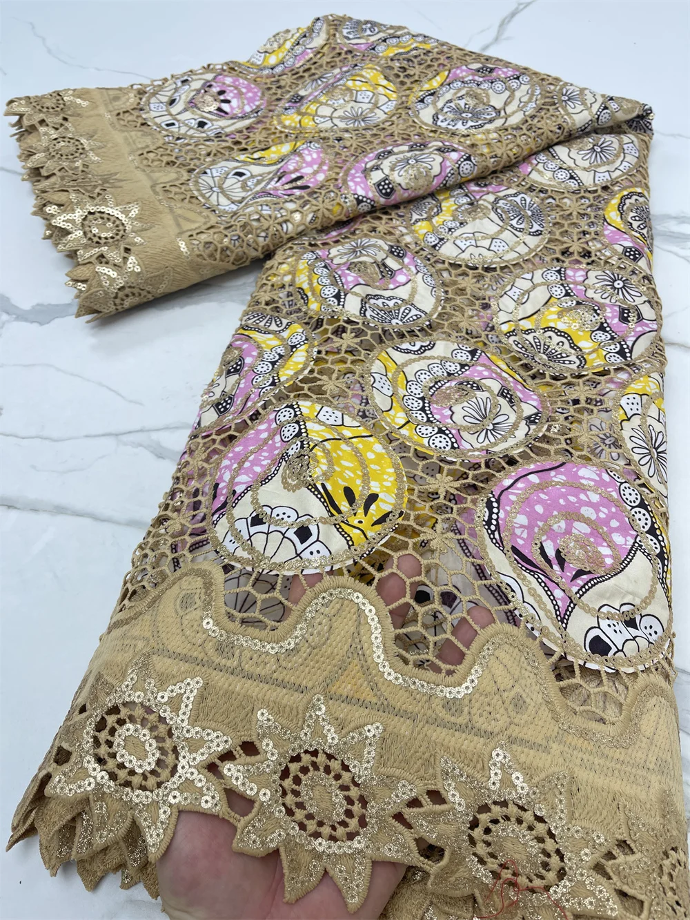 African Sequins Cord Lace Fabric 2021 High Quality Lace Elegant Nigerian Wedding Lace Fabrics Sewing French Ankara Wax lace
African Sequins Cord Lace Fabric 2021 High Quality Lace Elegant Nigerian Wedding Lace Fabrics Sewing French Ankara Wax lace