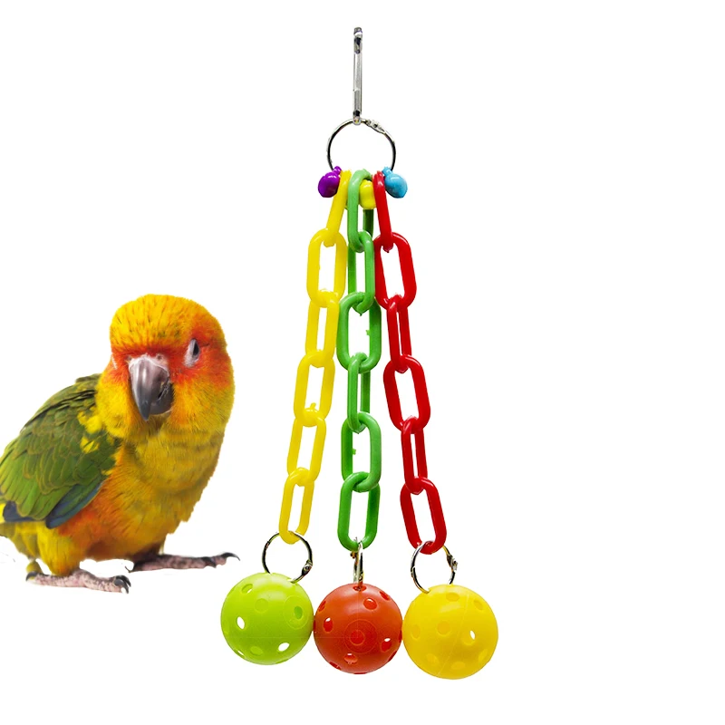 Simple Ball Chain Parrot Toys Suspension Hanging Bird Parrot Chew Swing Toys Bird Cage Home Decoration String Of Balls
Simple Ball Chain Parrot Toys Suspension Hanging Bird Parrot Chew Swing Toys Bird Cage Home Decoration String Of Balls
