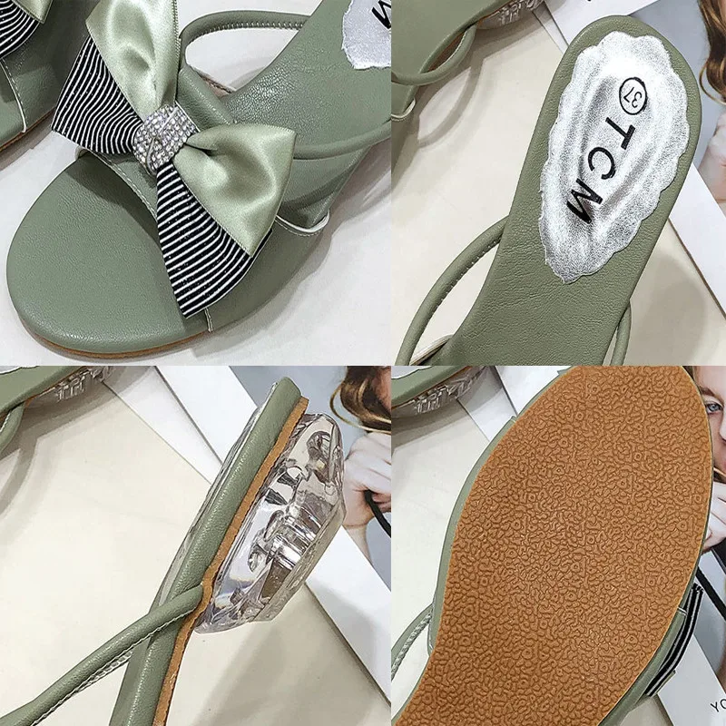 Elegant Peep-Toe Non-Slip Sandals Casual Comfortable Slides Plus Size 34-43 PU Leather Butterfly-knot Low-Heeled Woman Slippers
Elegant Peep-Toe Non-Slip Sandals Casual Comfortable Slides Plus Size 34-43 PU Leather Butterfly-knot Low-Heeled Woman Slippers