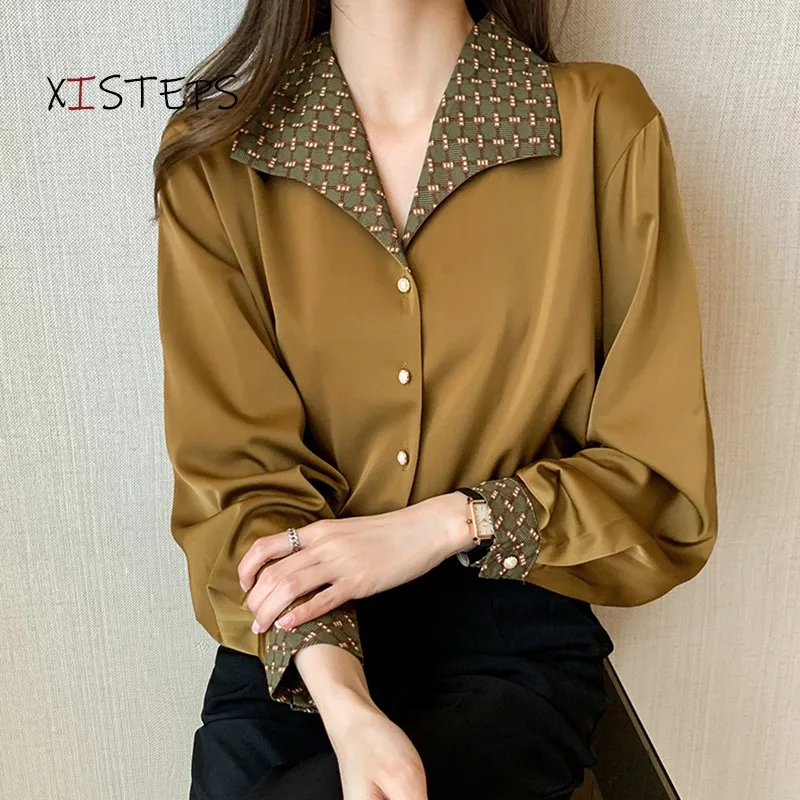 Blouses Women Printed Fashion Ladies Office Work Wear Shirts Yellow White Tops Femme Blusas Turn-down Collar Blusa Mujer 2021
Blouses Women Printed Fashion Ladies Office Work Wear Shirts Yellow White Tops Femme Blusas Turn-down Collar Blusa Mujer 2021