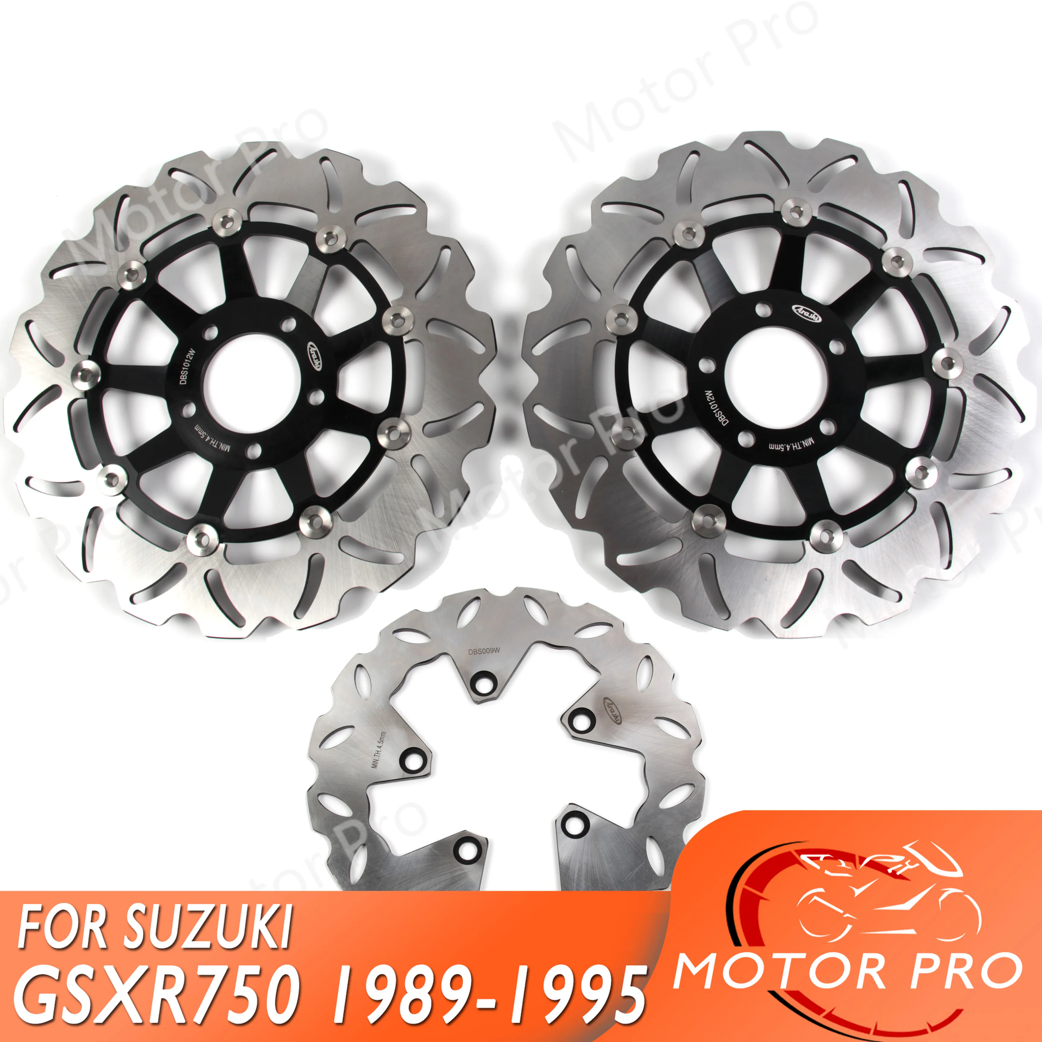 For SUZUKI GSXR 750 1989 - 1995 Front Rear Brake Disc Disk Rotor Kit GSX R GSX-R GSXR750 1990 1991 1992 1993 1994 1100 BLACK
For SUZUKI GSXR 750 1989 - 1995 Front Rear Brake Disc Disk Rotor Kit GSX R GSX-R GSXR750 1990 1991 1992 1993 1994 1100 BLACK