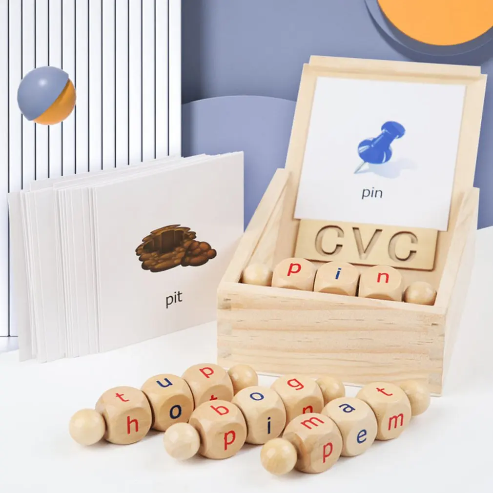 Infants Phonics CVC Words English Words Game Letter Puzzles Montessori Kids Educational Wooden Toys Letters Learning
Infants Phonics CVC Words English Words Game Letter Puzzles Montessori Kids Educational Wooden Toys Letters Learning
