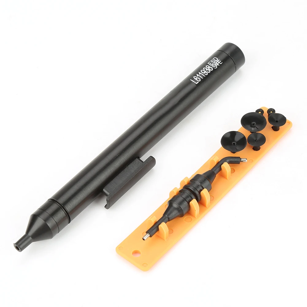 Manual Vacuum Suction Pen Soldering Sucking Pickup Tool Kit with Suckers for IC SMD
Manual Vacuum Suction Pen Soldering Sucking Pickup Tool Kit with Suckers for IC SMD