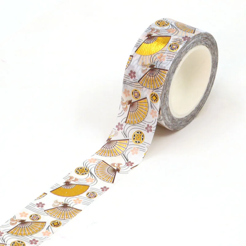 NEW 10pcs/Lot Decorative Cute Japanese Fan Wide Gold Foil Washi Tapes DIY Scrapbooking Planner Adhesive Masking Tape Stationery
NEW 10pcs/Lot Decorative Cute Japanese Fan Wide Gold Foil Washi Tapes DIY Scrapbooking Planner Adhesive Masking Tape Stationery