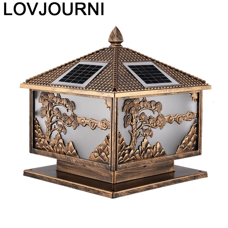 Iluminador Gate Garden Lampione Da Giardino светодиодный солнечный Точечный светильник напольный ing