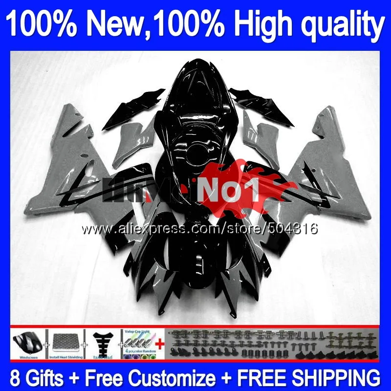 Корпус для KAWASAKI ZX 1000 CC ZX 10 сотрудников отдела исследований ZX1000CC ZX10R 04 05 71MC. 96 ZX 10R 1000CC ZX-10R 2004 2005 04 05 обтекатель серого и черного цветов 
Корпус для KAWASAKI ZX 1000 CC ZX 10 сотрудников отдела исследований ZX1000CC ZX10R 04 05 71MC. 96 ZX 10R 1000CC ZX-10R 2004 2005 04 05 обтекатель серого и черного цветов