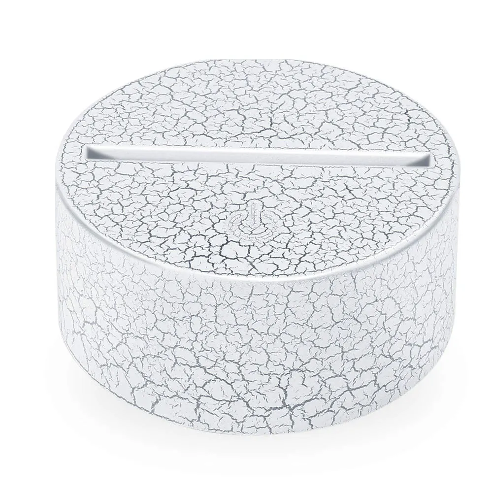 Crack Pattern 3D Lamp Holder Touch Lamp Bases Night Light Lighting Fixture Light Base LED 7 Color Modern Luminous Ornament Home
Crack Pattern 3D Lamp Holder Touch Lamp Bases Night Light Lighting Fixture Light Base LED 7 Color Modern Luminous Ornament Home