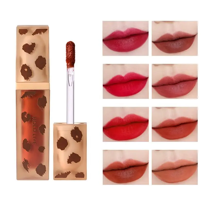 HOLD LIVE Leopard Lip Glaze 8 Colors Velvet Matte Sexy Liquid Lipstick Lasting Waterproof Non-stick Cup Lip Gloss Dye Lip TSLM2
HOLD LIVE Leopard Lip Glaze 8 Colors Velvet Matte Sexy Liquid Lipstick Lasting Waterproof Non-stick Cup Lip Gloss Dye Lip TSLM2