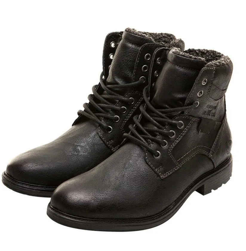 Men Boots Winter Lace Up Vintage Plush Keep Warm Ankle Snow Boots Men Footwear Leather Shoes Motorcycle Boots
Men Boots Winter Lace Up Vintage Plush Keep Warm Ankle Snow Boots Men Footwear Leather Shoes Motorcycle Boots