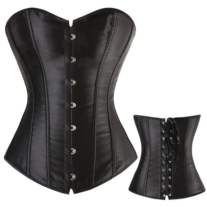 Vintage Satin Corsets Push Up Overbust Sexy Bustier Top Waist Trainer Body Shaper Slimming Women Corselet
Vintage Satin Corsets Push Up Overbust Sexy Bustier Top Waist Trainer Body Shaper Slimming Women Corselet