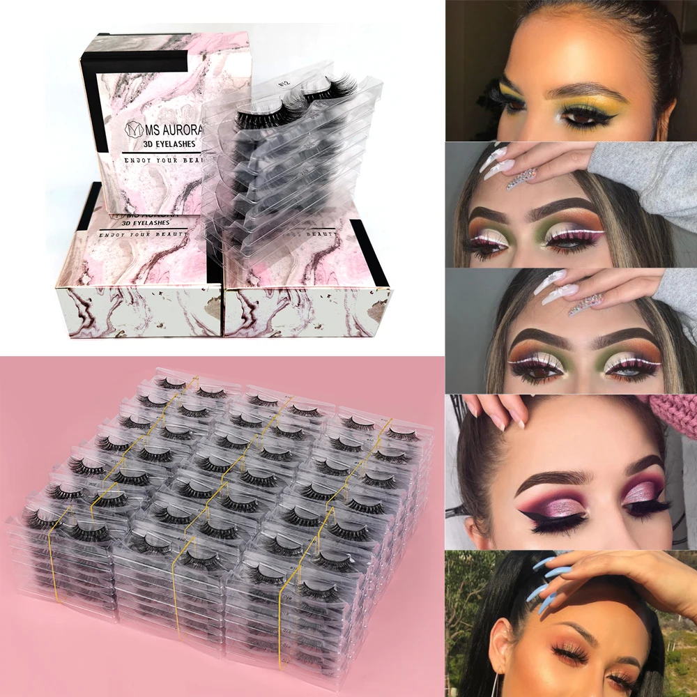 10/50/100Pairs False Mink Lashes Wholesale Eyelashes Set Natural Wispy Fluffy In Bulk Faux Lash Vendors Fake Eyelashes 3d Makeup
10/50/100Pairs False Mink Lashes Wholesale Eyelashes Set Natural Wispy Fluffy In Bulk Faux Lash Vendors Fake Eyelashes 3d Makeup