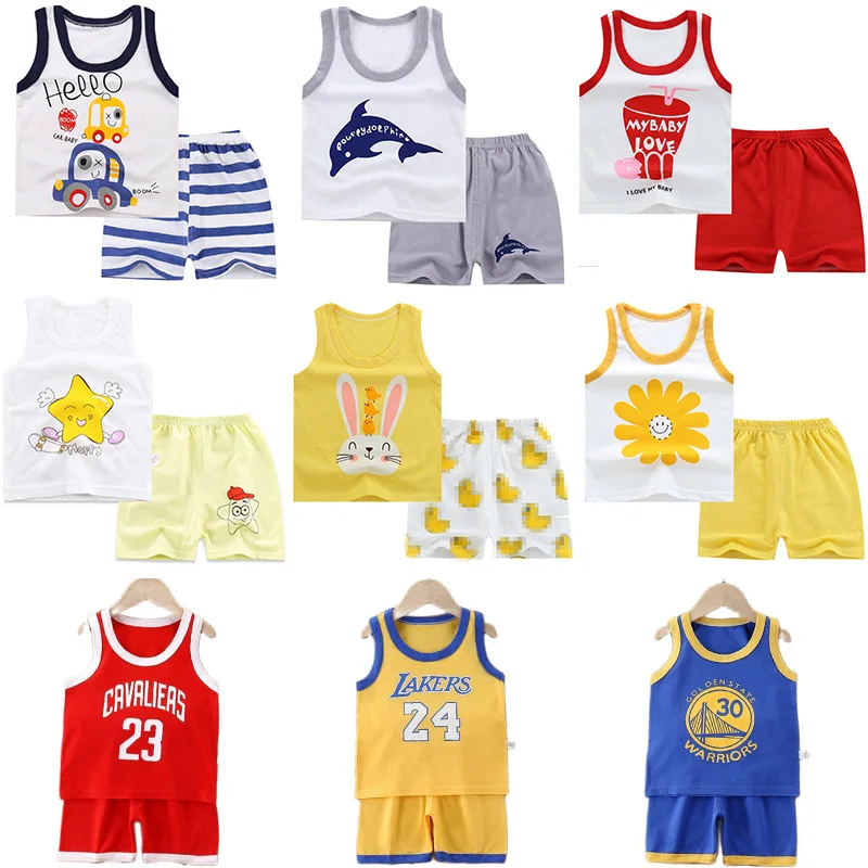 Boys Sports Basketball Clothes Suit Summer New Children's Fashion Leisure Letters Sleeveless Baby Vest + T-shirt 2pcs sets kids
Boys Sports Basketball Clothes Suit Summer New Children's Fashion Leisure Letters Sleeveless Baby Vest + T-shirt 2pcs sets kids