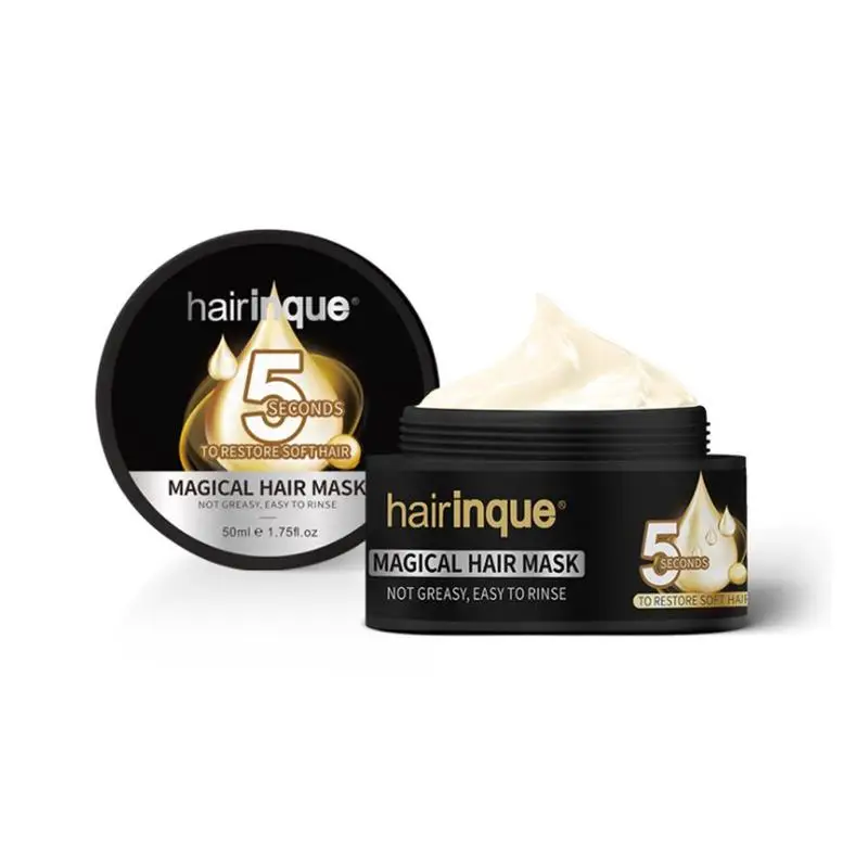 50ml 5 Seconds Repairs Damage Hair Mask Hairinque Moisturizing Nourishing Restore Soft Hair Care Magical Treatment Hair Mask
50ml 5 Seconds Repairs Damage Hair Mask Hairinque Moisturizing Nourishing Restore Soft Hair Care Magical Treatment Hair Mask