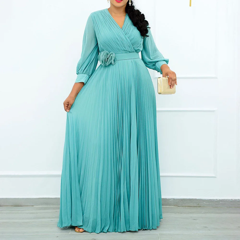 Plus Size Women Clothing Autumn New 2021 Fashion Dress Splicing Folds V-neck Long Sleeve High Waist Solid Color Commute
Plus Size Women Clothing Autumn New 2021 Fashion Dress Splicing Folds V-neck Long Sleeve High Waist Solid Color Commute