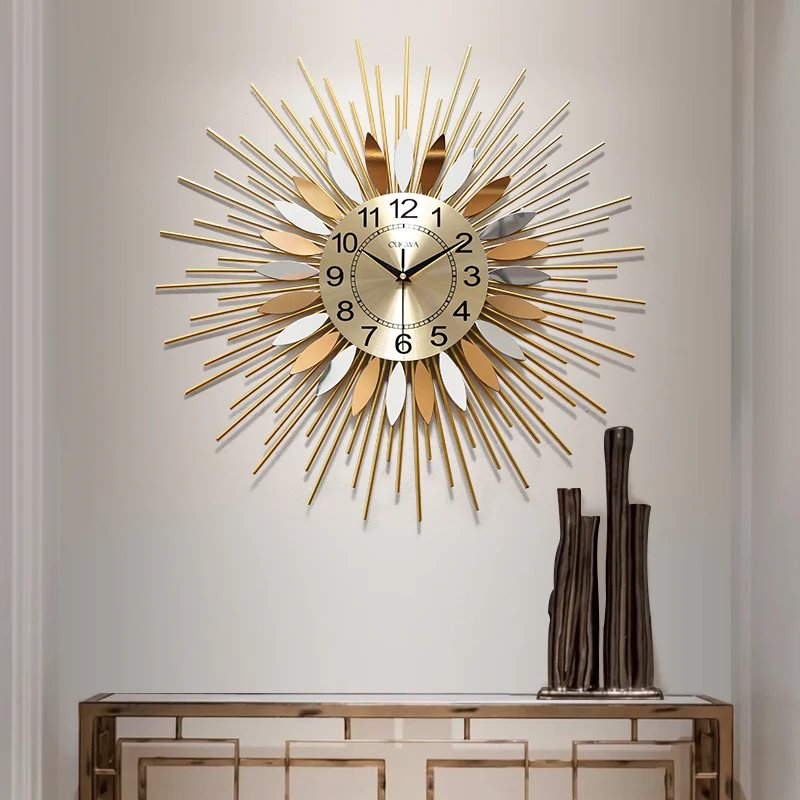 YT Special-shaped Wall Clock Metal Material Digital Clock Large Gold Wall Clock Mute Living Room Zegar Home Decoration Ornaments
YT Special-shaped Wall Clock Metal Material Digital Clock Large Gold Wall Clock Mute Living Room Zegar Home Decoration Ornaments