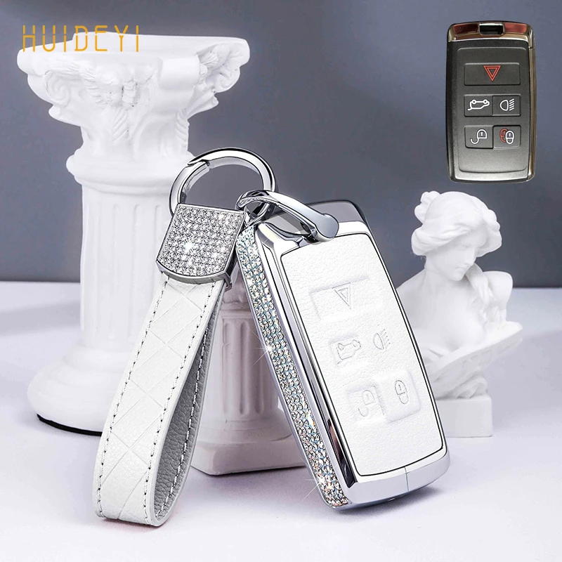 Кожаный чехол для автомобильного ключа, защитный чехол для пульта дистанционного управления для Land Rover Range Rover Evoque Velar Sport 5 Discovery 5 2018 2019 2020
Кожаный чехол для автомобильного ключа, защитный чехол для пульта дистанционного управления для Land Rover Range Rover Evoque Velar Sport 5 Discovery 5 2018 2019 2020