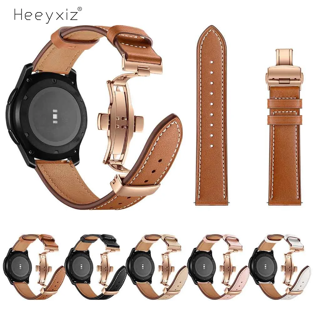Ремешок для часов из натуральной кожи браслет Samsung Gear S3/Galaxy Watch 38 мм/42 мм Huawei GT AMAZFIT