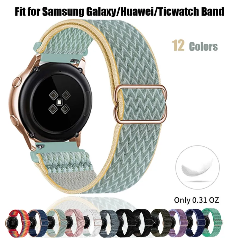 20mm/22mm Strap For Samsung Galaxy watch 3/Active 2/46mm/42mm/ Gear S3 Adjustable Elastic Nylon bracelet Huawei GT/2/2E/Pro band
20mm/22mm Strap For Samsung Galaxy watch 3/Active 2/46mm/42mm/ Gear S3 Adjustable Elastic Nylon bracelet Huawei GT/2/2E/Pro band