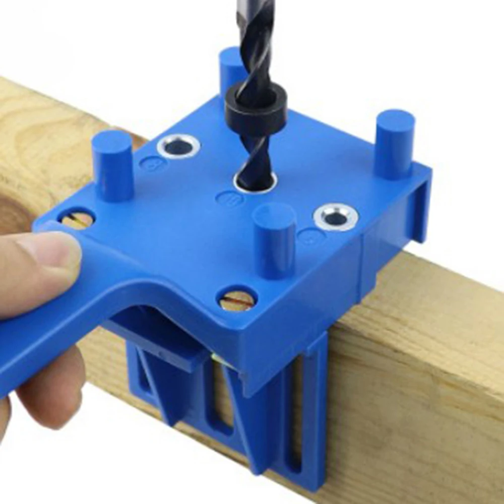 Wooden Board Hole Drilling Locator, Household Straight Hole Puncher, Blue Straight Hole Locator Woodworking Dowel Drill Fixture
Wooden Board Hole Drilling Locator, Household Straight Hole Puncher, Blue Straight Hole Locator Woodworking Dowel Drill Fixture