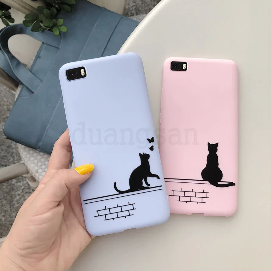 Милые чехлы для телефонов Huawei P8Lite с банановыми листьями p8 Lite ALE-L21 2015 ALE L21candy Мягкий