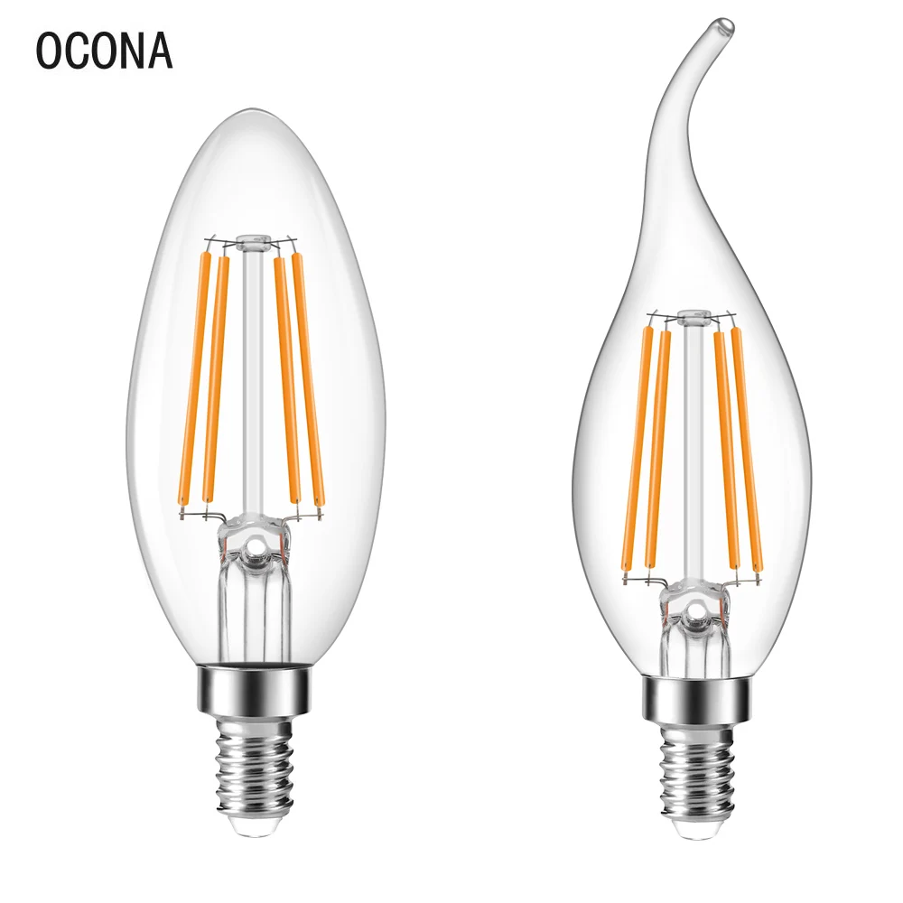 220V E14 C35 C35L Vintage LED Filament Candle Light Lamp Neutral White Glass Chandelier Light 4W RA80 No-Flicker Energy Saving 
220V E14 C35 C35L Vintage LED Filament Candle Light Lamp Neutral White Glass Chandelier Light 4W RA80 No-Flicker Energy Saving