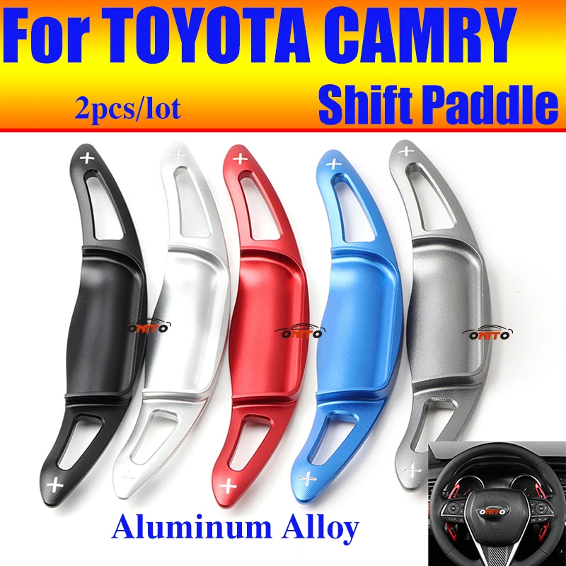 Car Styling 2pcs/set Car Steering Wheel Shift Paddle Extension Shifter Red/blue/black/silvery Fit for Camry 2018-2019
Car Styling 2pcs/set Car Steering Wheel Shift Paddle Extension Shifter Red/blue/black/silvery Fit for Camry 2018-2019