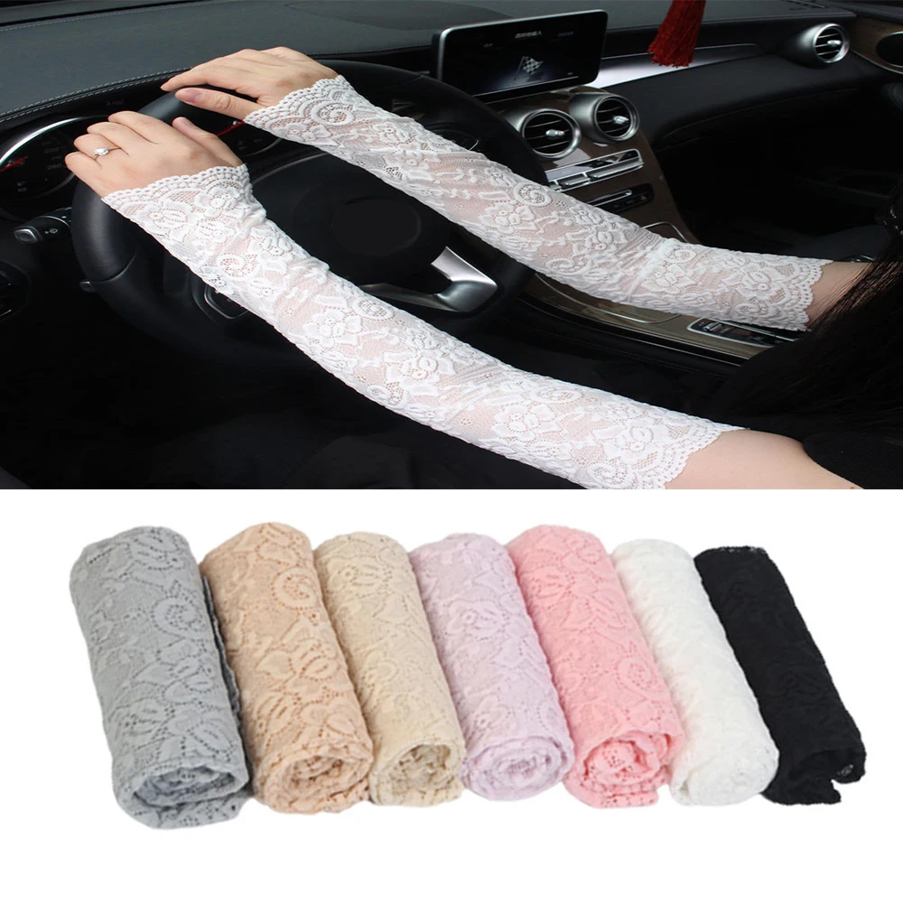 2021 New Summer Sunscreen Lace Arm Sleeve Women Arm Cover Fashion Classic Uv Protection Ice Arm Cuffs Fingerless Driving Gloves
2021 New Summer Sunscreen Lace Arm Sleeve Women Arm Cover Fashion Classic Uv Protection Ice Arm Cuffs Fingerless Driving Gloves