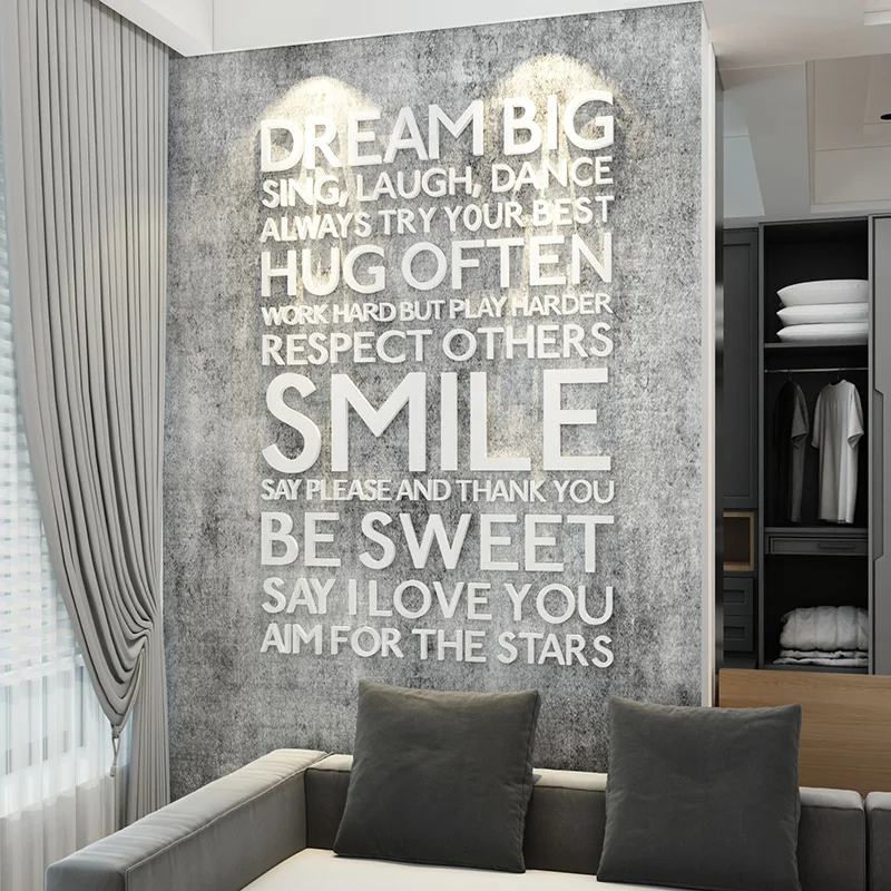 WS177 Creative minimalist English letters inspire slogan stickers 3D stereoscopic office background wall acorns
WS177 Creative minimalist English letters inspire slogan stickers 3D stereoscopic office background wall acorns