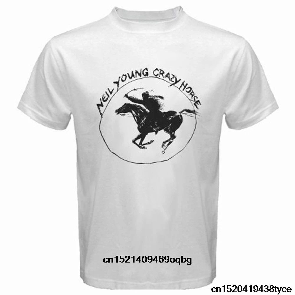 Neil Young Crazy Horse классический Тур Логотип Рок Легенда дизайн футболка с принтом