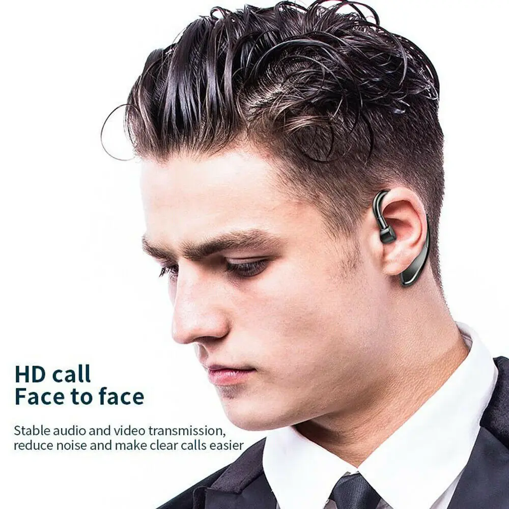 Wireless Bluetooth 5.0 Earpiece Headset Driving Trucker Earbuds Noise Cancelling Single Headphone For Samsung iPhone Xiaomi
Wireless Bluetooth 5.0 Earpiece Headset Driving Trucker Earbuds Noise Cancelling Single Headphone For Samsung iPhone Xiaomi