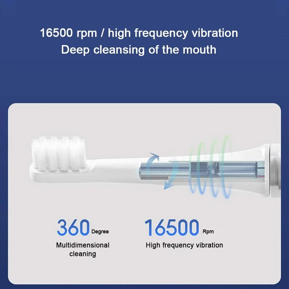 

Orignal Xiaomi Mijia Sonic Electric Toothbrush Mi T100 Tooth Brush Colorful USB Rechargeable IPX7 Waterproof Travle Scoocl Home