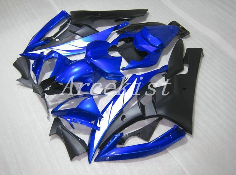 

Новый ABS весь мотоцикл обтекатели комплект подходит для Yamaha YZF 600 R6 06 07 YZF-R6 2006 2007 на заказ бесплатно белый синий