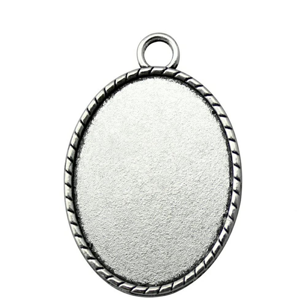 2pcs Fit 30x40mm Oval Classic Style Cameo Cabochon Pendant Base Setting Antique Silver Plated Jewelry Findings
2pcs Fit 30x40mm Oval Classic Style Cameo Cabochon Pendant Base Setting Antique Silver Plated Jewelry Findings