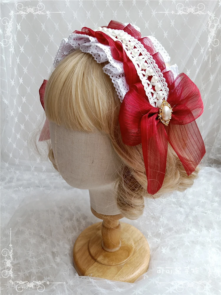 Elegant Fairy Lolita Lace Pearl Decoration Hair Band Tea Party Gorgeous Princess Bowknot KC Headband Headdress Hair Accessories
Elegant Fairy Lolita Lace Pearl Decoration Hair Band Tea Party Gorgeous Princess Bowknot KC Headband Headdress Hair Accessories