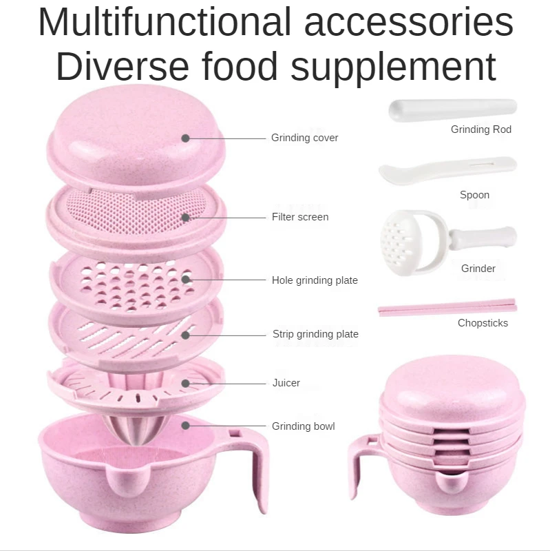 Baby food supplement grinding bowl manual juicer baby fruit and vegetable grinder anti-drop multifunctional set
Baby food supplement grinding bowl manual juicer baby fruit and vegetable grinder anti-drop multifunctional set