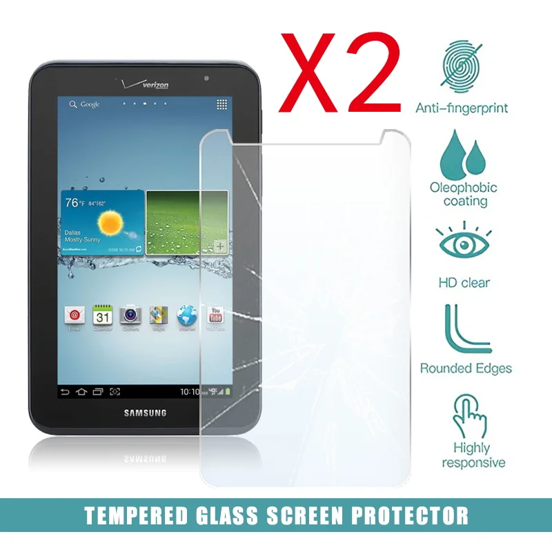 2Pcs Tablet Tempered Glass Screen Protector Cover for Samsung Galaxy Tab 2 7.0 LTE I705 Anti-Screen Breakage HD Tempered Film
2Pcs Tablet Tempered Glass Screen Protector Cover for Samsung Galaxy Tab 2 7.0 LTE I705 Anti-Screen Breakage HD Tempered Film