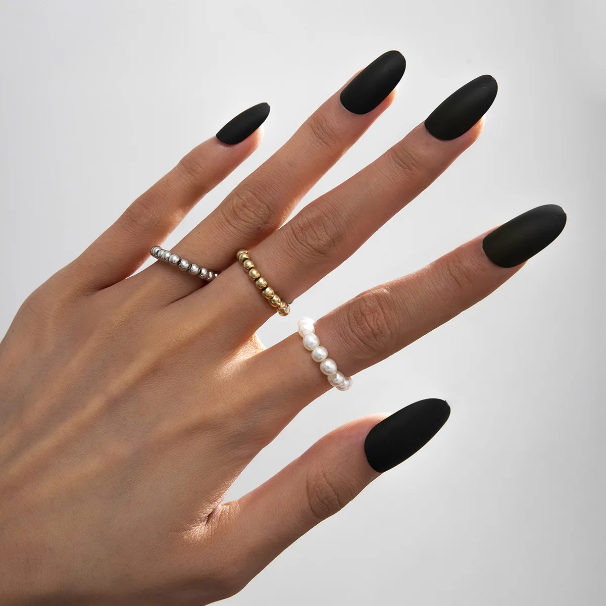 Simple Fashion 3 ColorImitation Pearl Ring Sweet Geometric Beaded Ring Female Classic Acrylic Pearl Ring Elastic Rope Women Ring
Simple Fashion 3 ColorImitation Pearl Ring Sweet Geometric Beaded Ring Female Classic Acrylic Pearl Ring Elastic Rope Women Ring