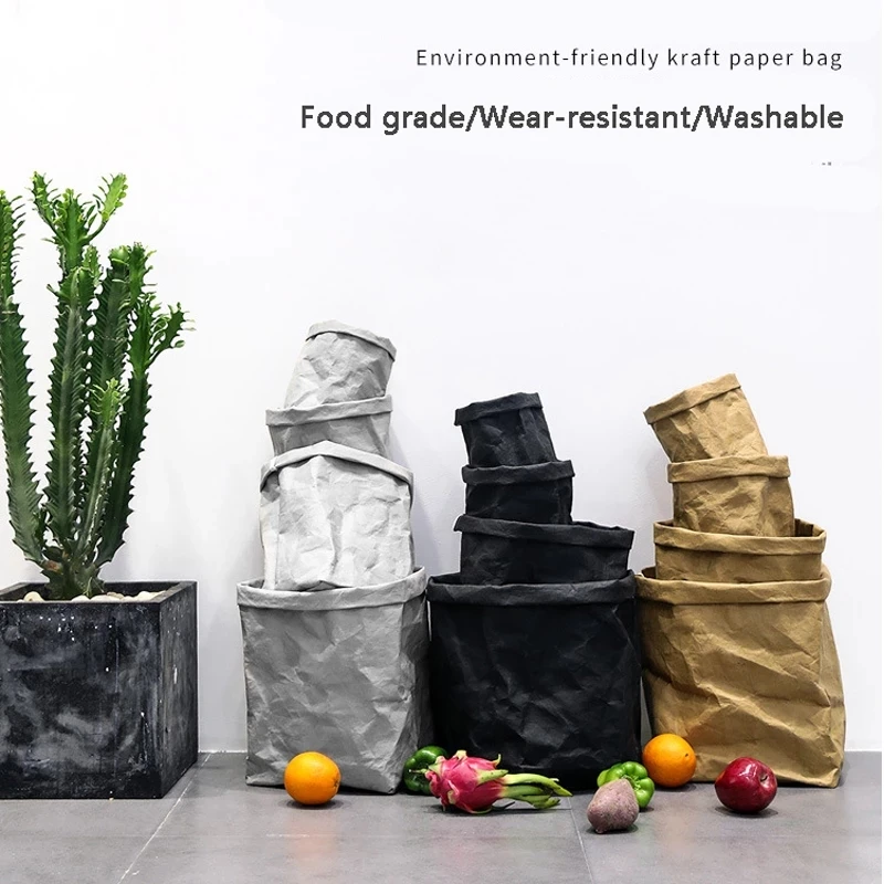 Kraft Paper Bags Washable Decoration Flower Pot Succulents Organizer Container Reuseable Sundries Cosmetic Brush Storage Bags
Kraft Paper Bags Washable Decoration Flower Pot Succulents Organizer Container Reuseable Sundries Cosmetic Brush Storage Bags
