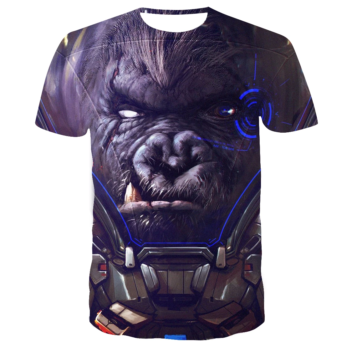 Chimpanzee pattern female T-shirt 3D monkey print T-shirt male short-sleeved O-neck fashion loose top half-sleeved clothing
Chimpanzee pattern female T-shirt 3D monkey print T-shirt male short-sleeved O-neck fashion loose top half-sleeved clothing