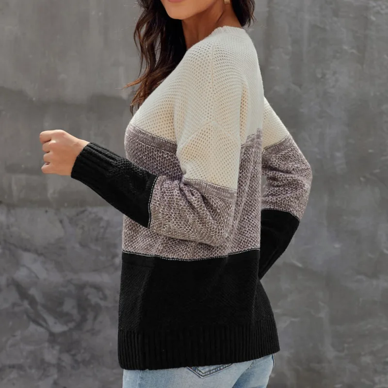 Sweaters Women Autumn Tops Winter Ladies Long-sleeved Blouse Broad Stripe Sweaters Casual Fall Outfits for Female
Sweaters Women Autumn Tops Winter Ladies Long-sleeved Blouse Broad Stripe Sweaters Casual Fall Outfits for Female