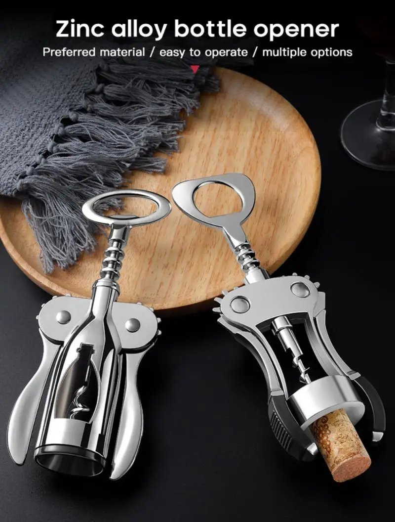 Professional Wine Bottle Opener Corkscrew Can Opener Portable Handle Pressure Red Wine Opener For Wine Kitchen Bar Gadgets Tool
Professional Wine Bottle Opener Corkscrew Can Opener Portable Handle Pressure Red Wine Opener For Wine Kitchen Bar Gadgets Tool